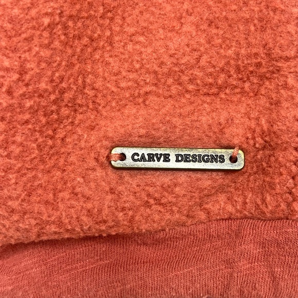 Carve Designs Fleece Jacket Pink Size Large - Picture 3 of 4